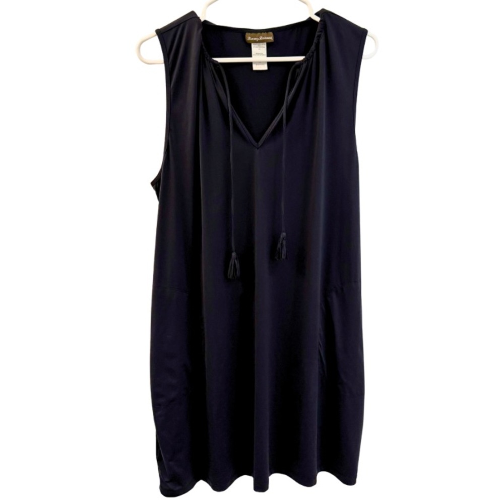Tommy Bahama Women’s Swim Dress Cover up Black Size Large